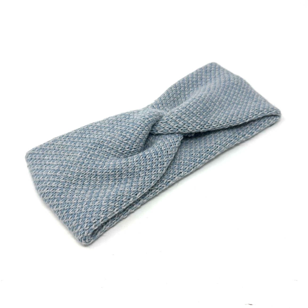 Ice Blue & Dove - Harris Design - Luxury Twist Knot Headband
