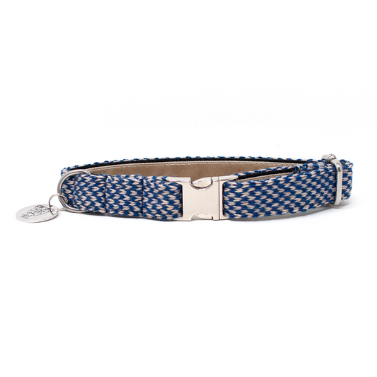 Navy & Tan - Harris Design - Luxury Dog Collar