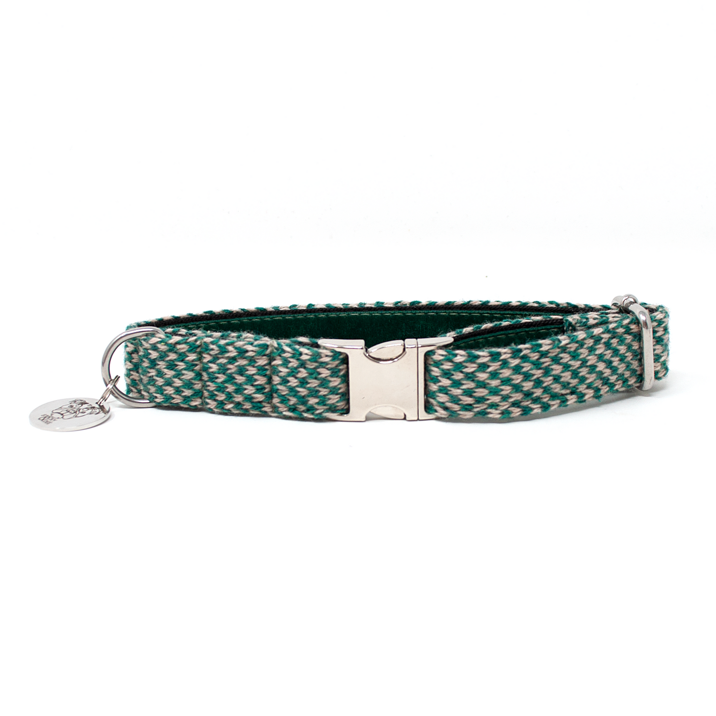Sea Green & Tan - Harris Design - Luxury Dog Collar