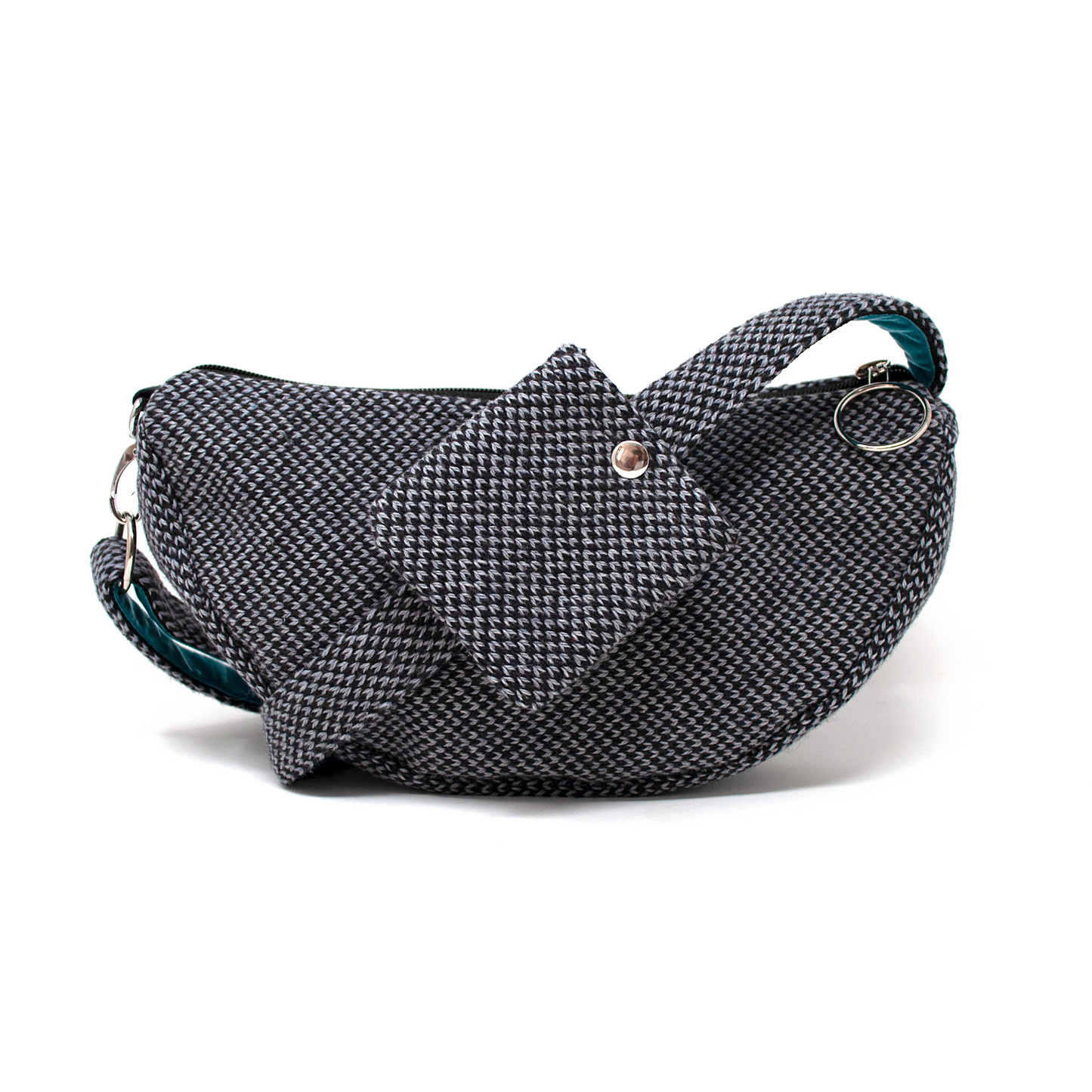 Black & Grey - Harris Design - Cross Body Bag