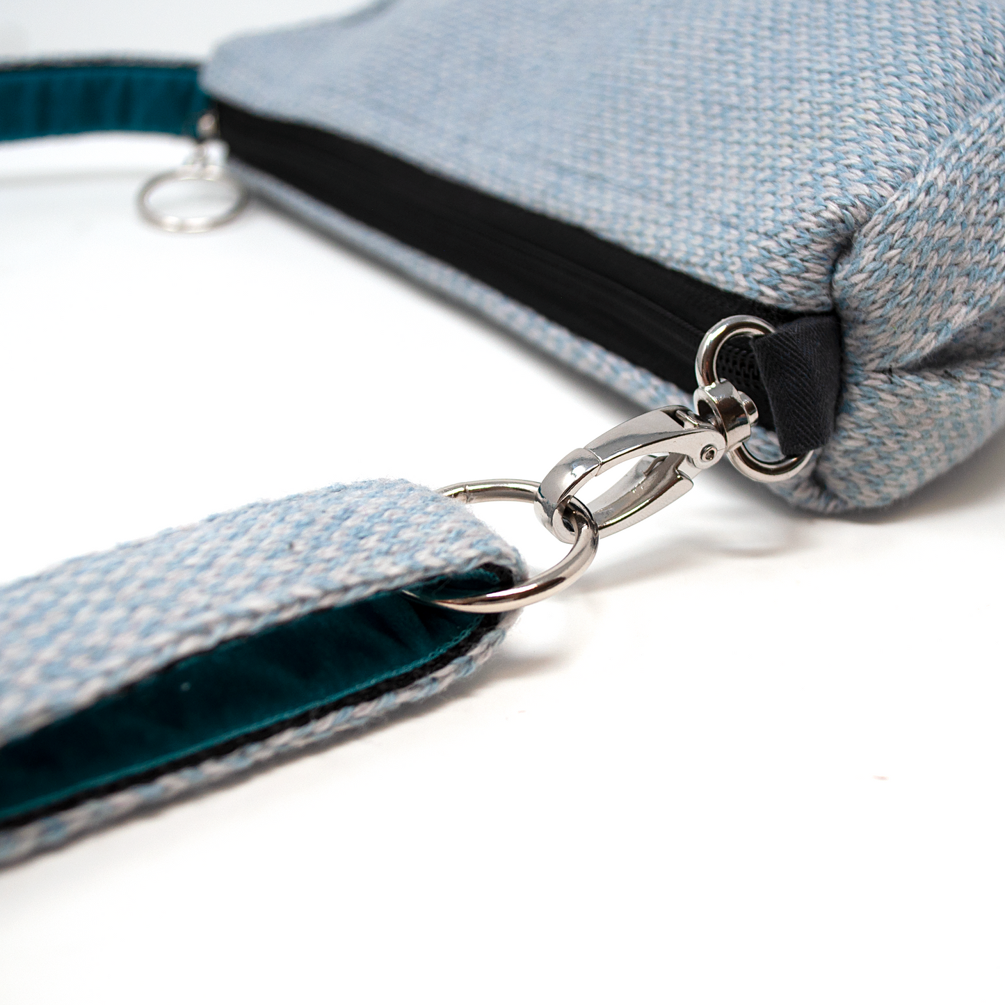 Ice Blue & Dove - Harris Design - Cross Body Bag