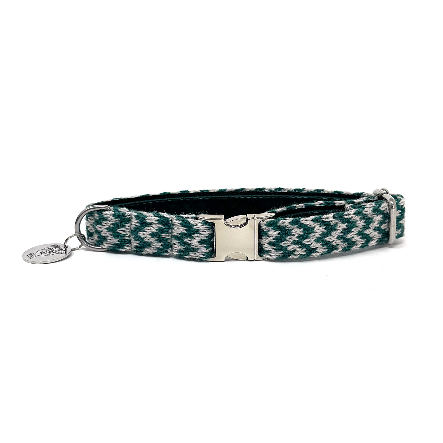 Sea Green & Dove - Luxury Dog Collar