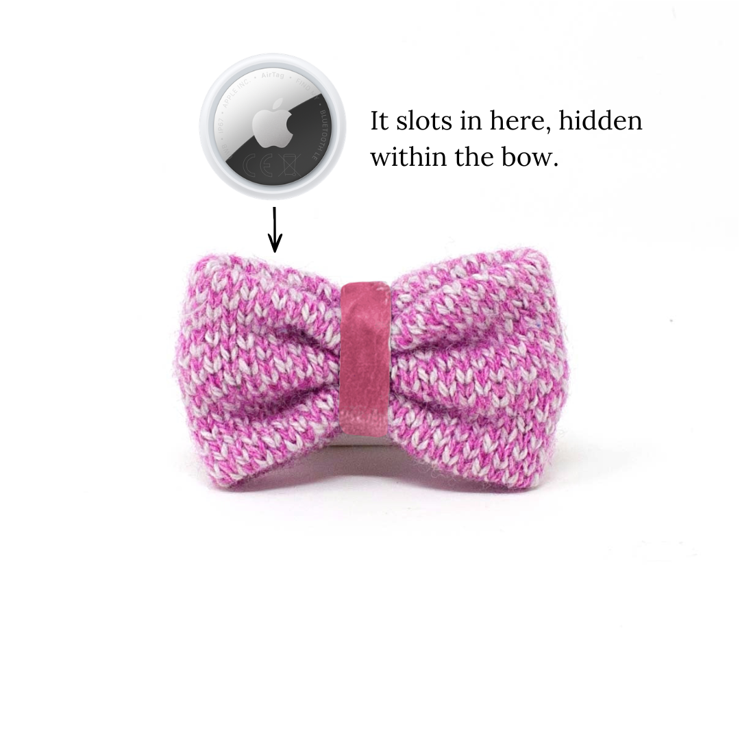 Pink & Dove - Classic Collection - Luxury Dog Bow Tie