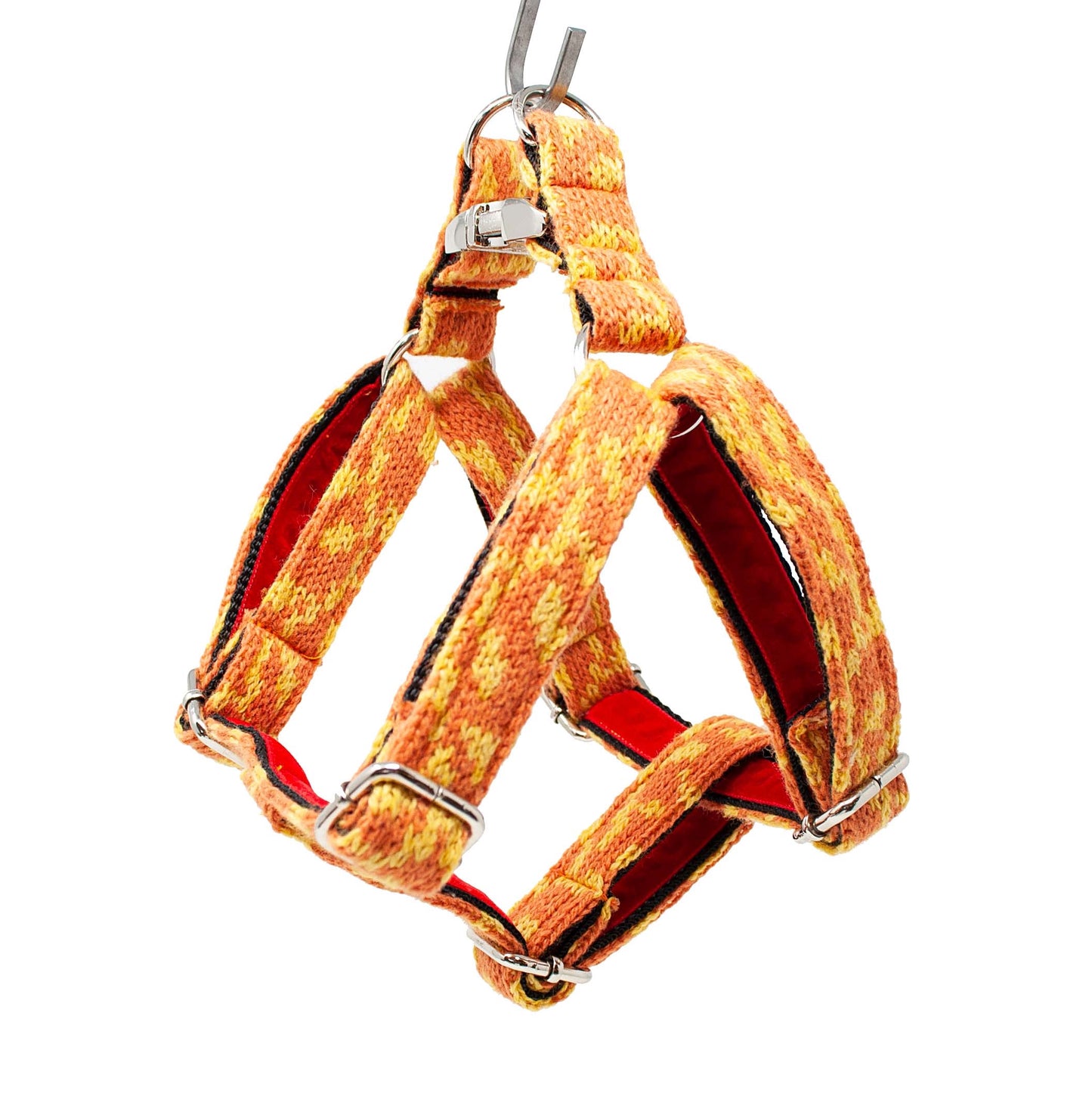 Orange & Yellow - Vine Design - Luxury Dog Harness