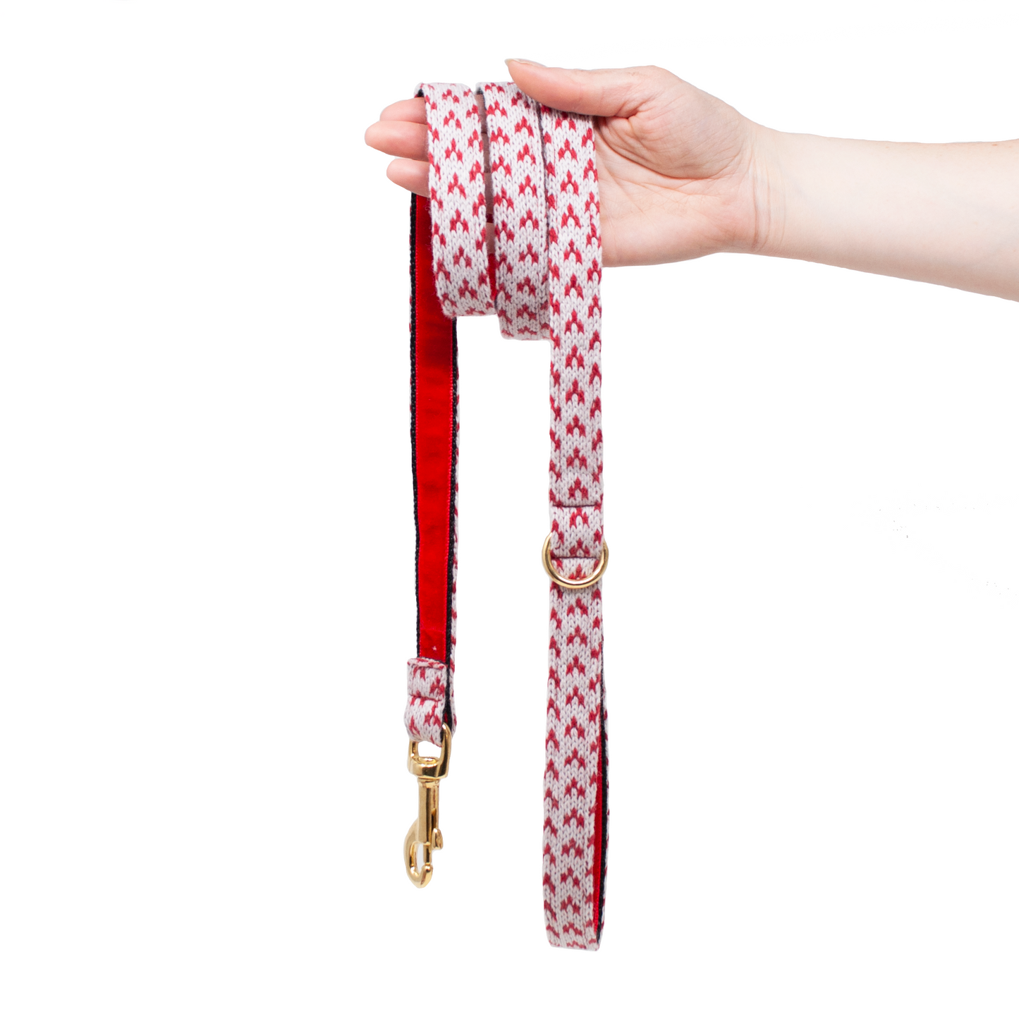 Pop of Red - Luxury Dog Lead