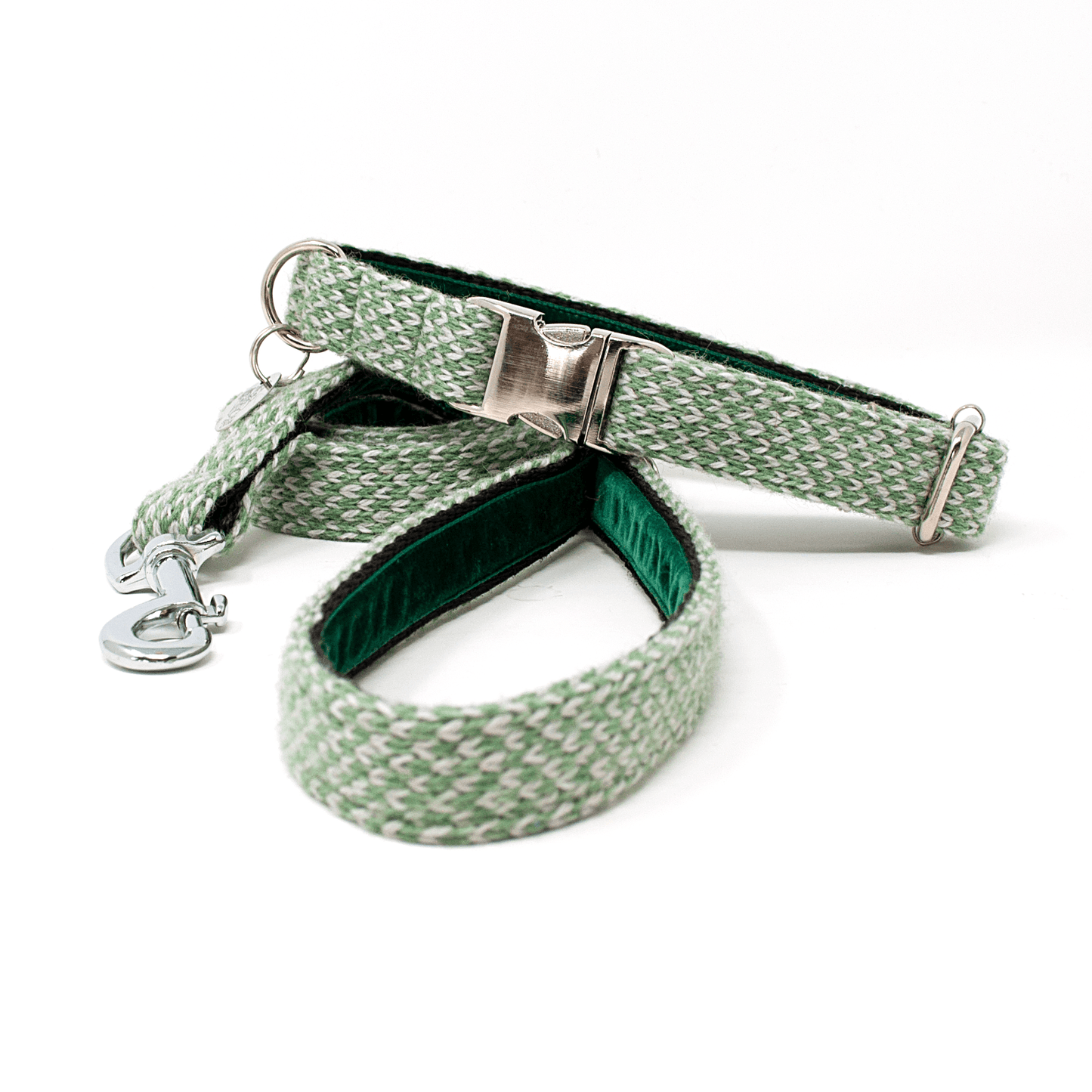 Green & Dove - Harris Design - Luxury Dog Collar