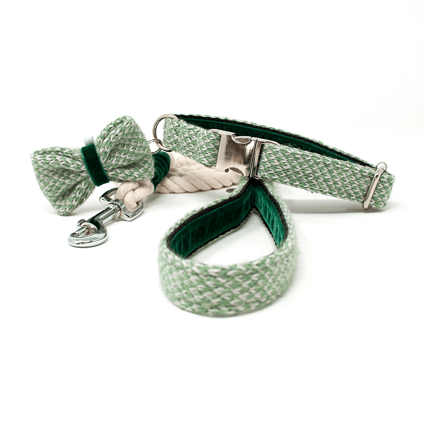 Green & Dove - Harris Design - Luxury Dog Collar