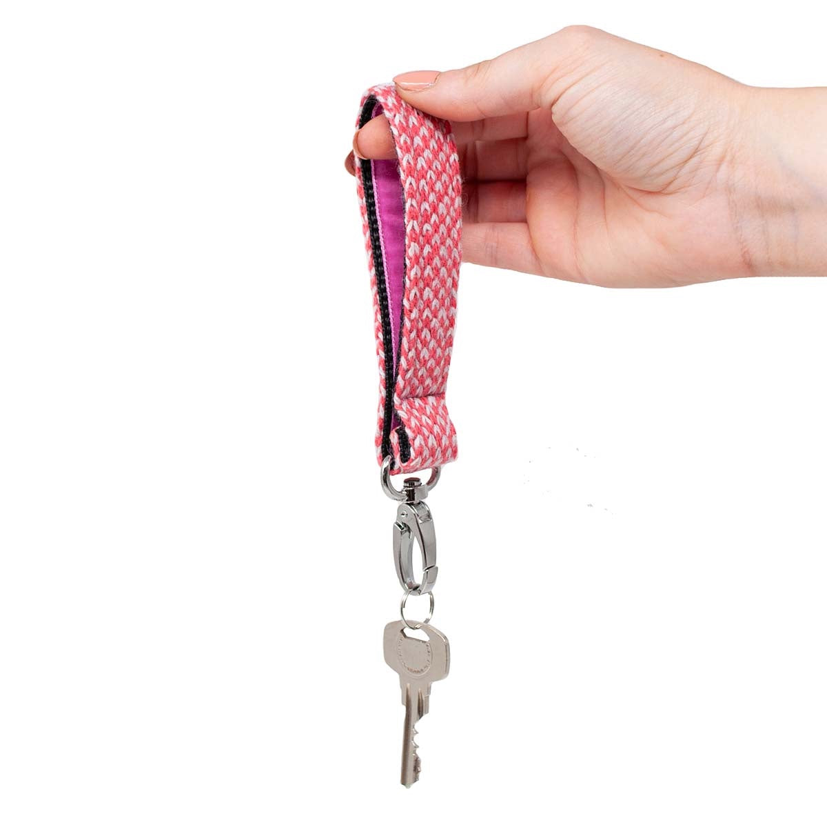 Geranium & Dove - Harris Design - Handmade Key Ring