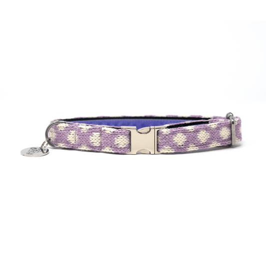 Lavender - Polkadot Collection - Luxury Dog Collar