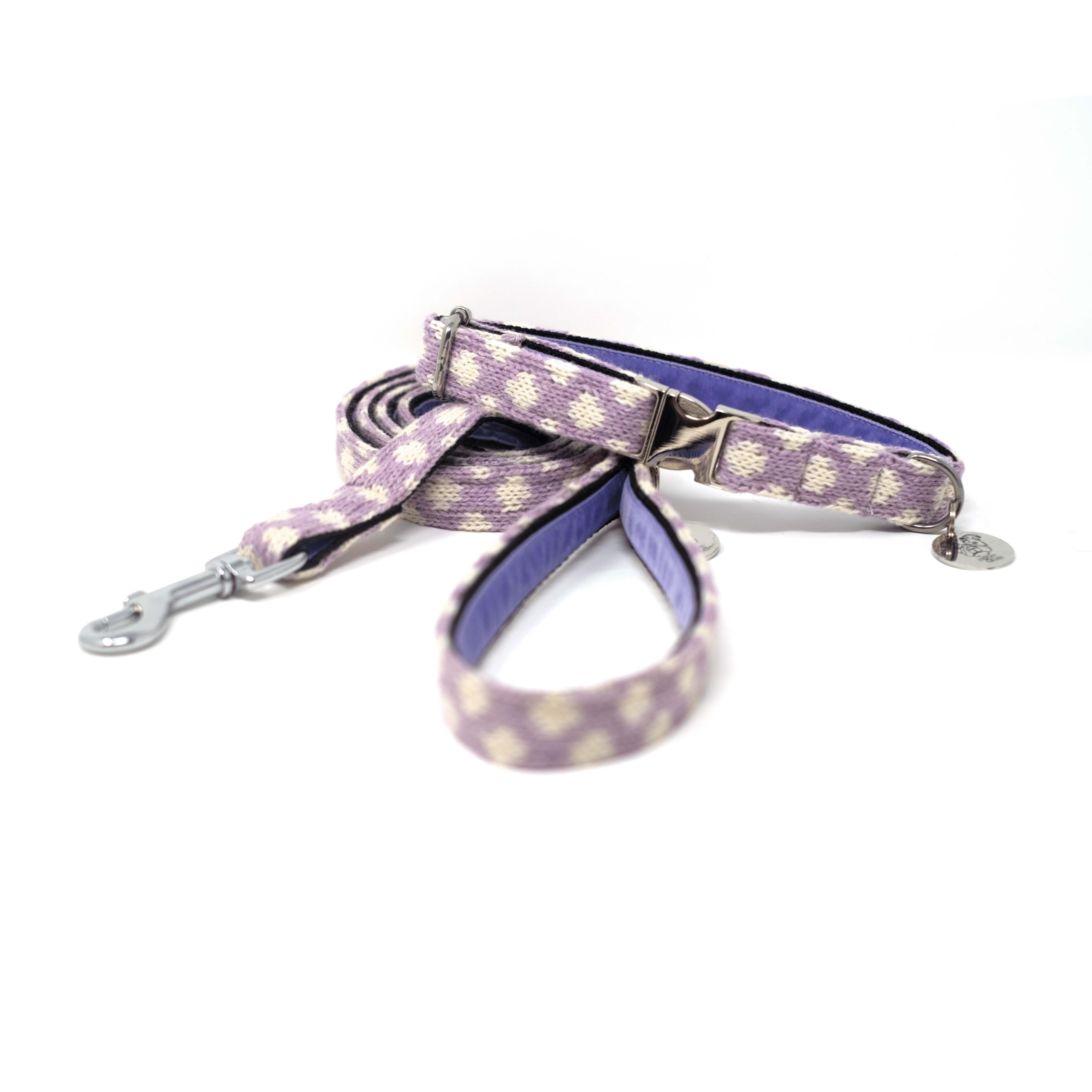 Lavender - Polkadot Collection - Luxury Dog Collar