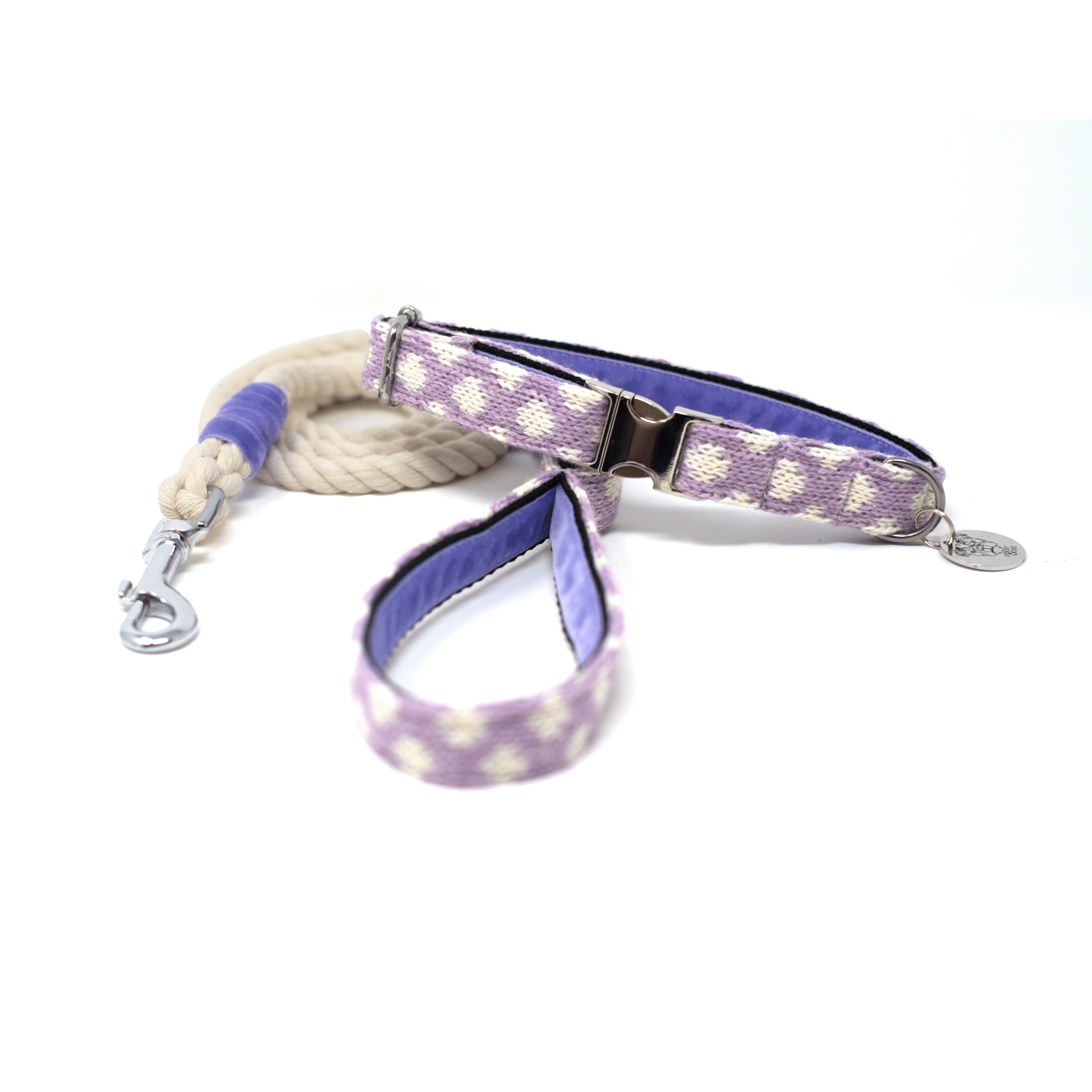 Lavender - Polkadot Collection - Luxury Dog Collar