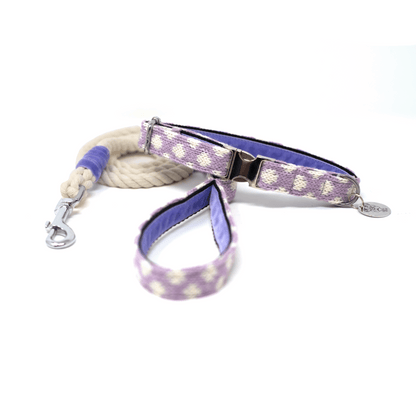 Lavender - Polkadot Collection - Luxury Dog Collar