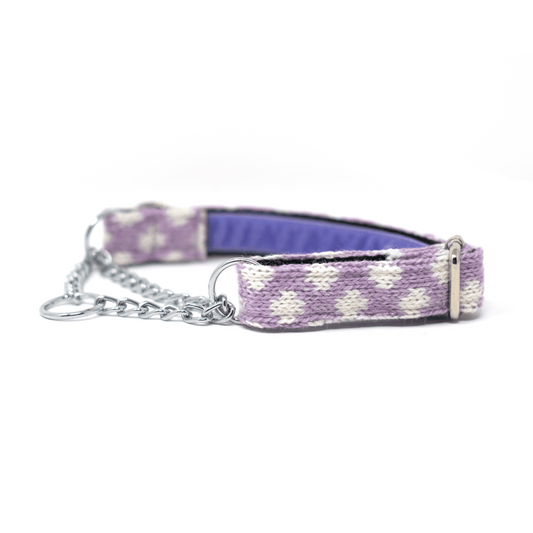 Lavender - Polkadot Collection - Martingale Dog Collar