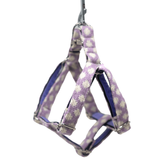 Lavender - Polkadot Collection - Luxury Dog Harness