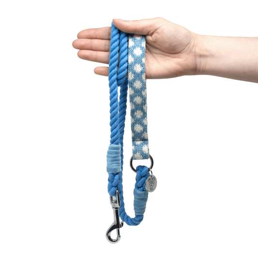 Bluebell - Polkadot Collection - Rope Dog Lead