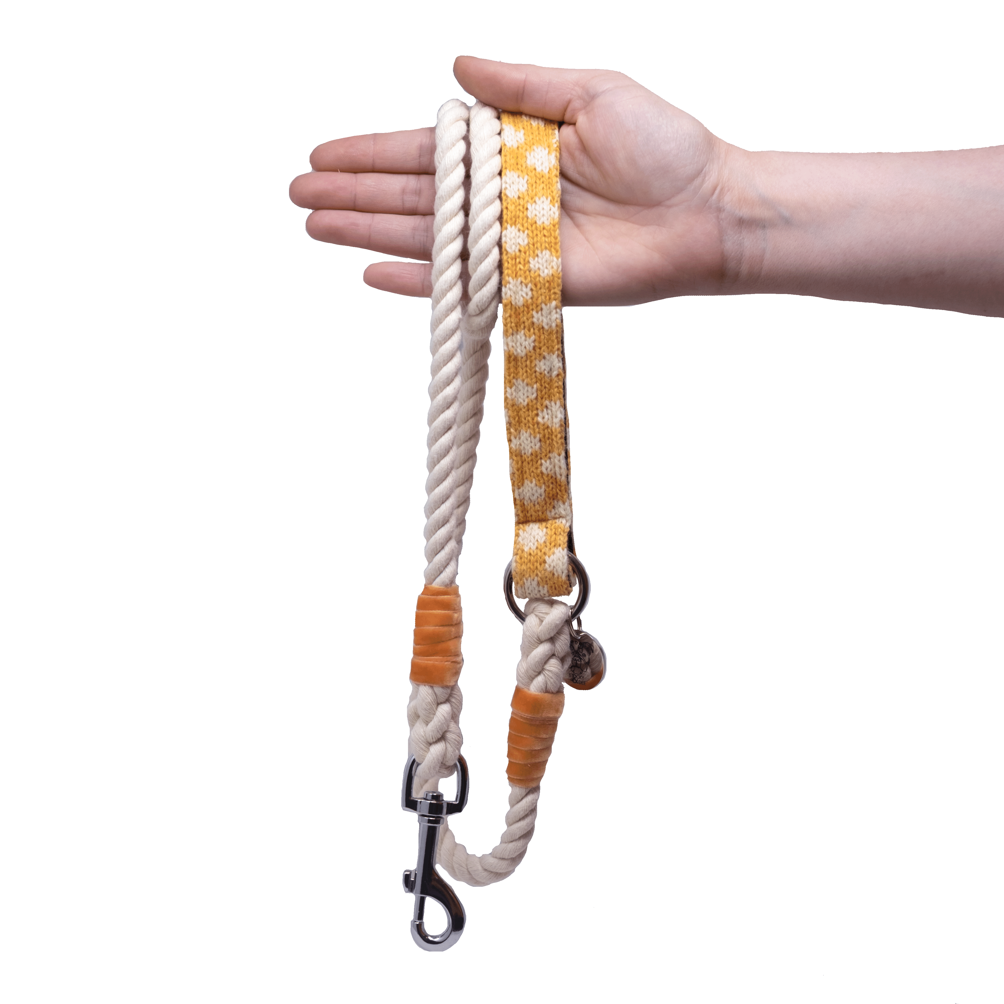 Marigold - Polkadot Collection - Rope Dog Lead