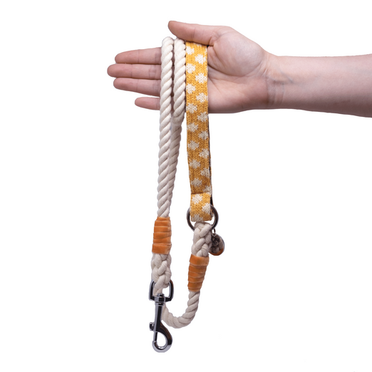 Marigold - Polkadot Collection - Rope Dog Lead