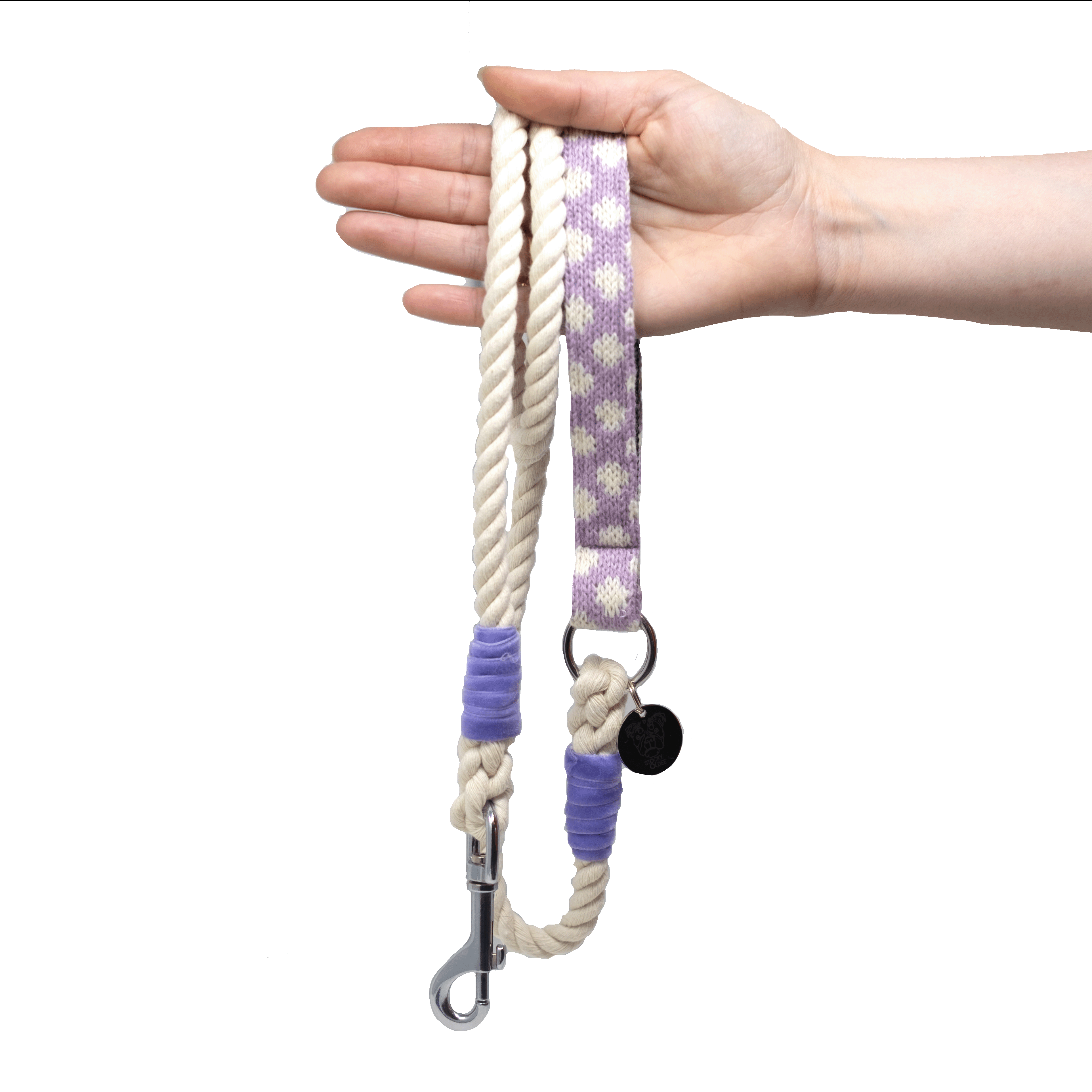Lavender - Polkadot Collection - Luxury Dog Harness