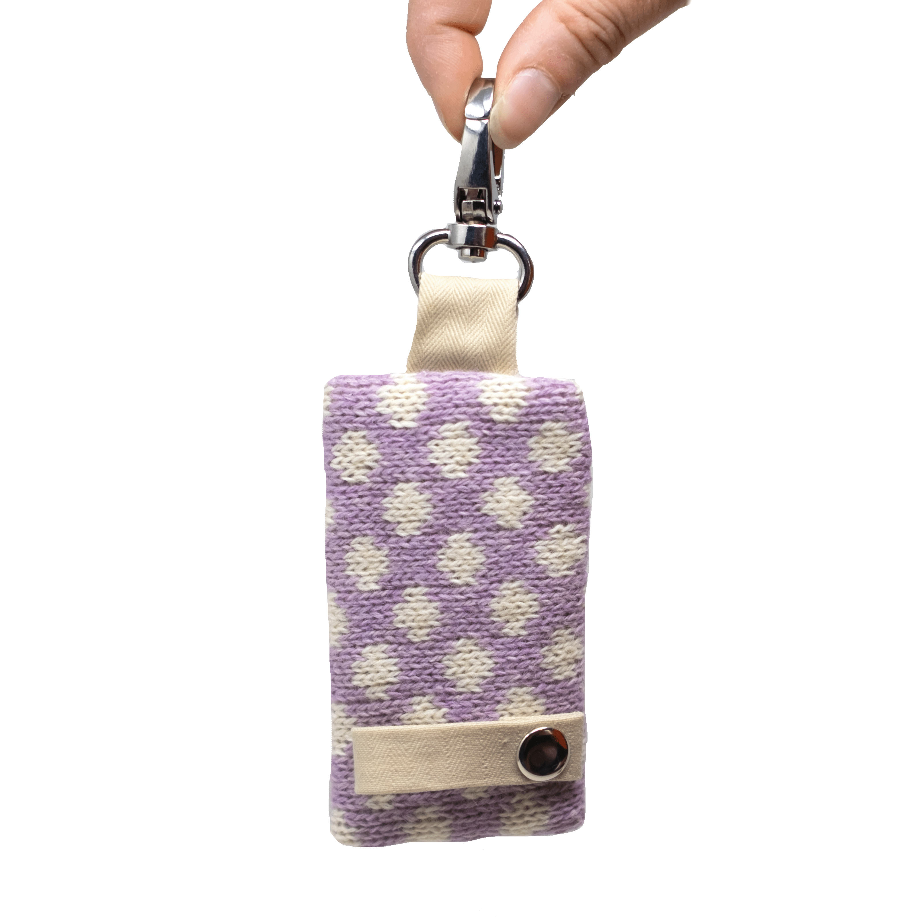 Lavender - Polkadot Collection - Poo Bag Holder