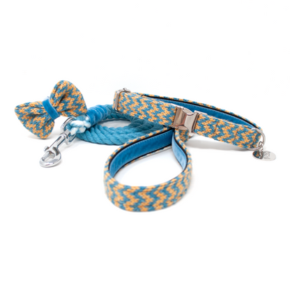 Blue Sherbet - Bonbon Collection - Collar, Lead & Bow Tie Bundle