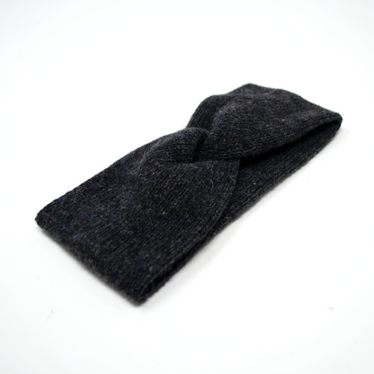 Charcoal - AW23 Collection - Luxury Twist Knot Headband