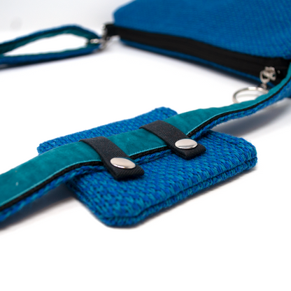 Royal Blue & Turquoise - Harris Design - Cross Body Bag