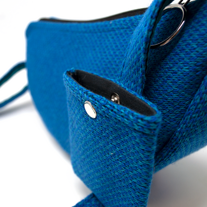 Royal Blue & Turquoise - Harris Design - Luxury Cross Body Bag