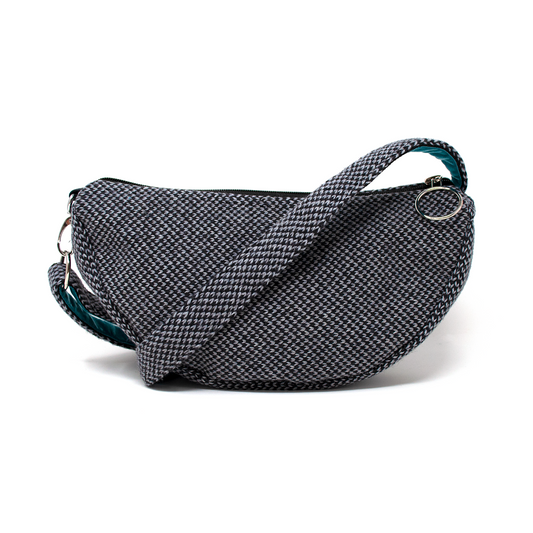 Black & Grey - Harris Design - Luxury Cross Body Bag