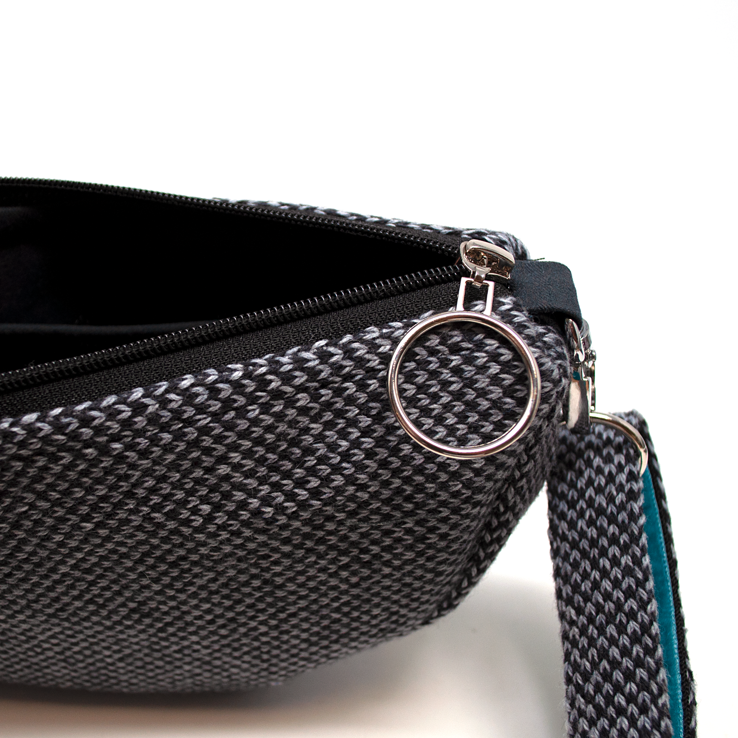 Black & Grey - Harris Design - Luxury Cross Body Bag