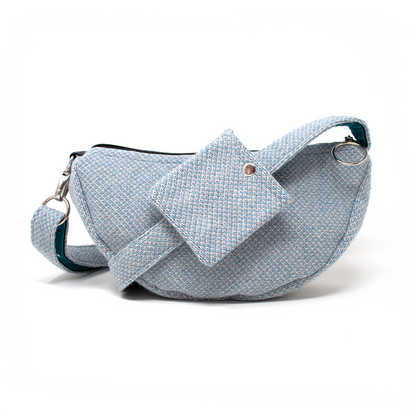 Ice Blue & Dove - Harris Design - Cross Body Bag