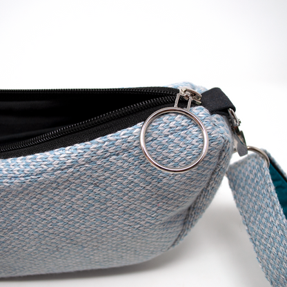 Ice Blue & Dove - Harris Design - Cross Body Bag