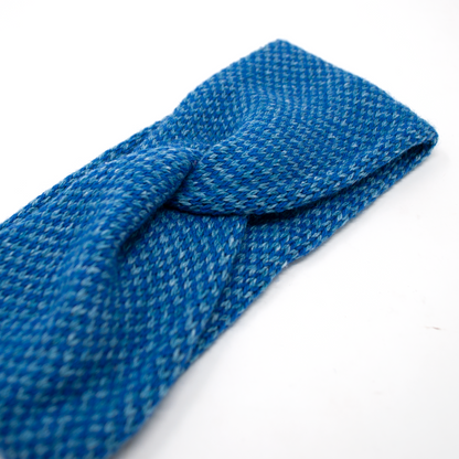 Royal Blue & Turquoise- Harris Design - Luxury Twist Knot Headband