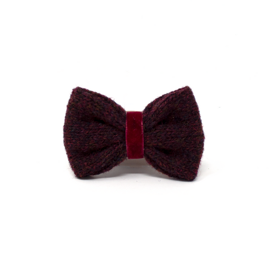 Burgundy - The Holly Collection - Dog Bow Tie