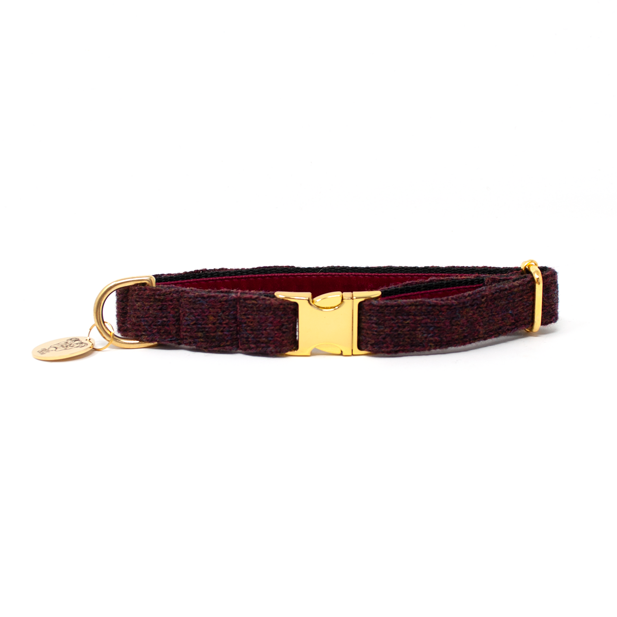 Burgundy - Debonair Collection - Luxury Dog Collar