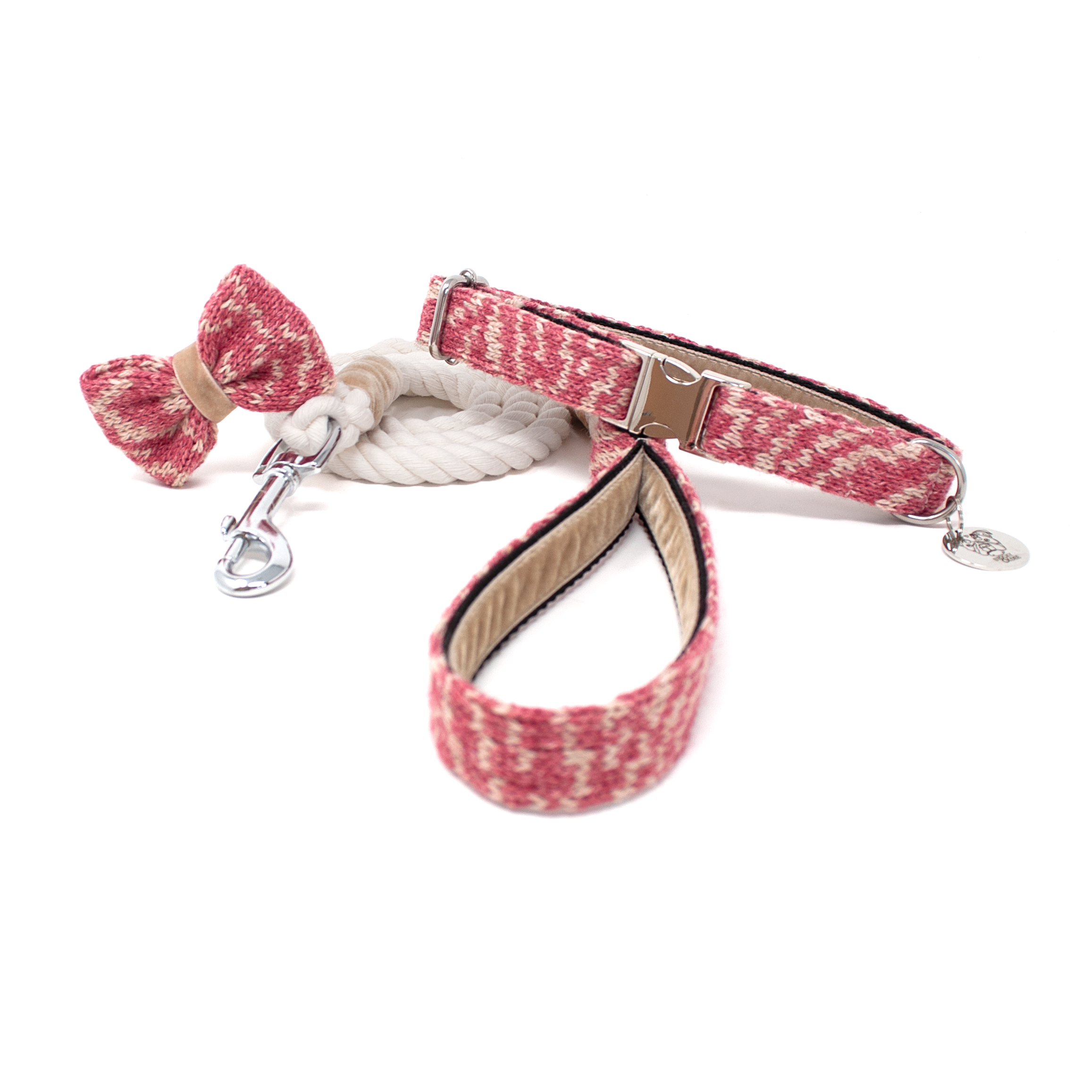 Redcurrant - SS25 Collection - Collar, Lead & Bow Tie Bundle