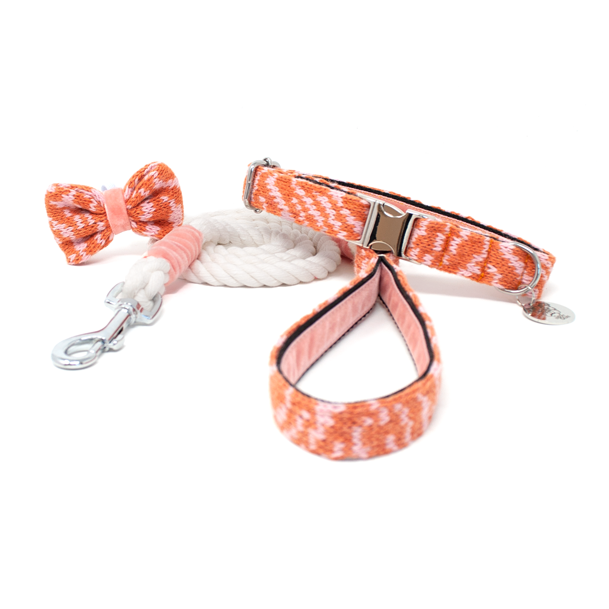 Coral - SS25 Collection - Collar, Lead & Bow Tie Bundle