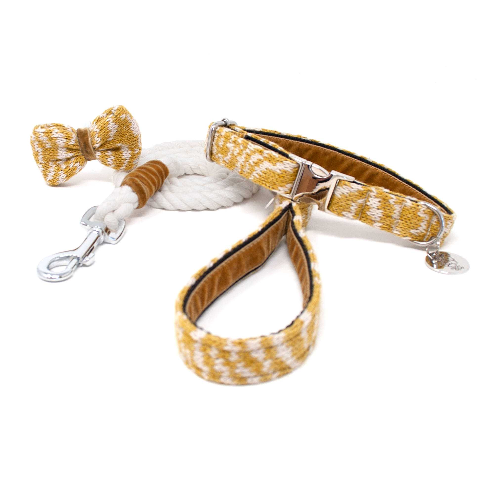Ochre - SS25 Collection - Collar, Lead & Bow Tie Bundle