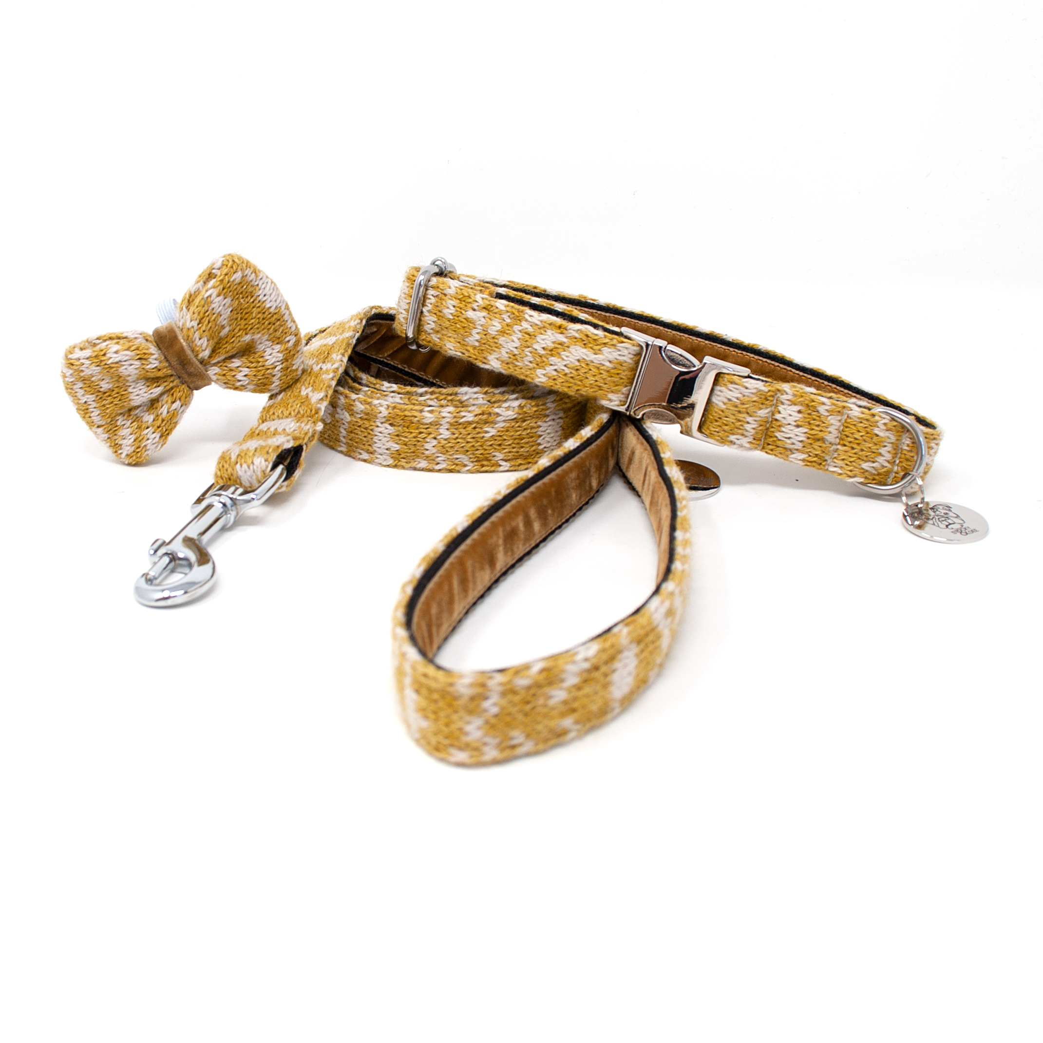 Ochre - SS25 Collection - Collar, Lead & Bow Tie Bundle