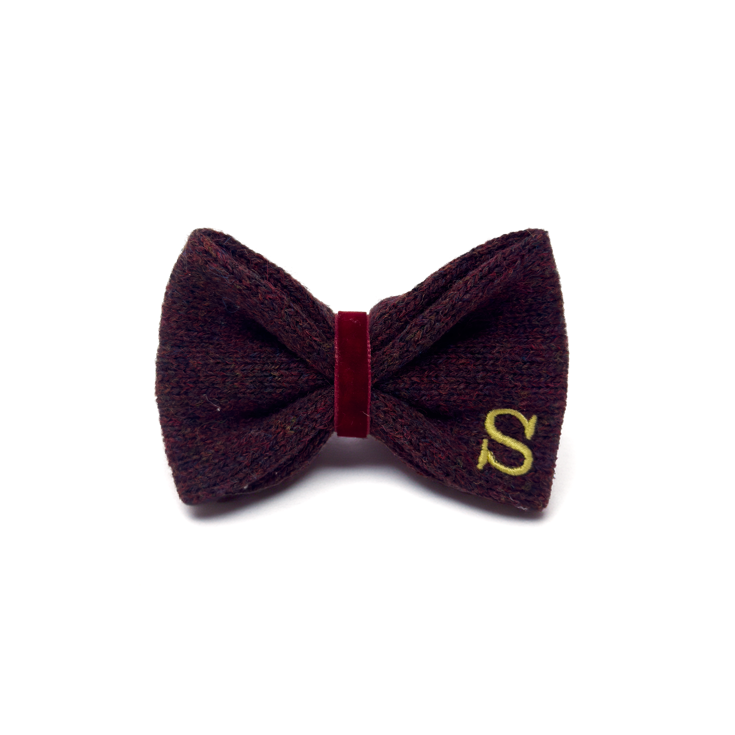 Burgundy - The Holly Collection - Dog Bow Tie
