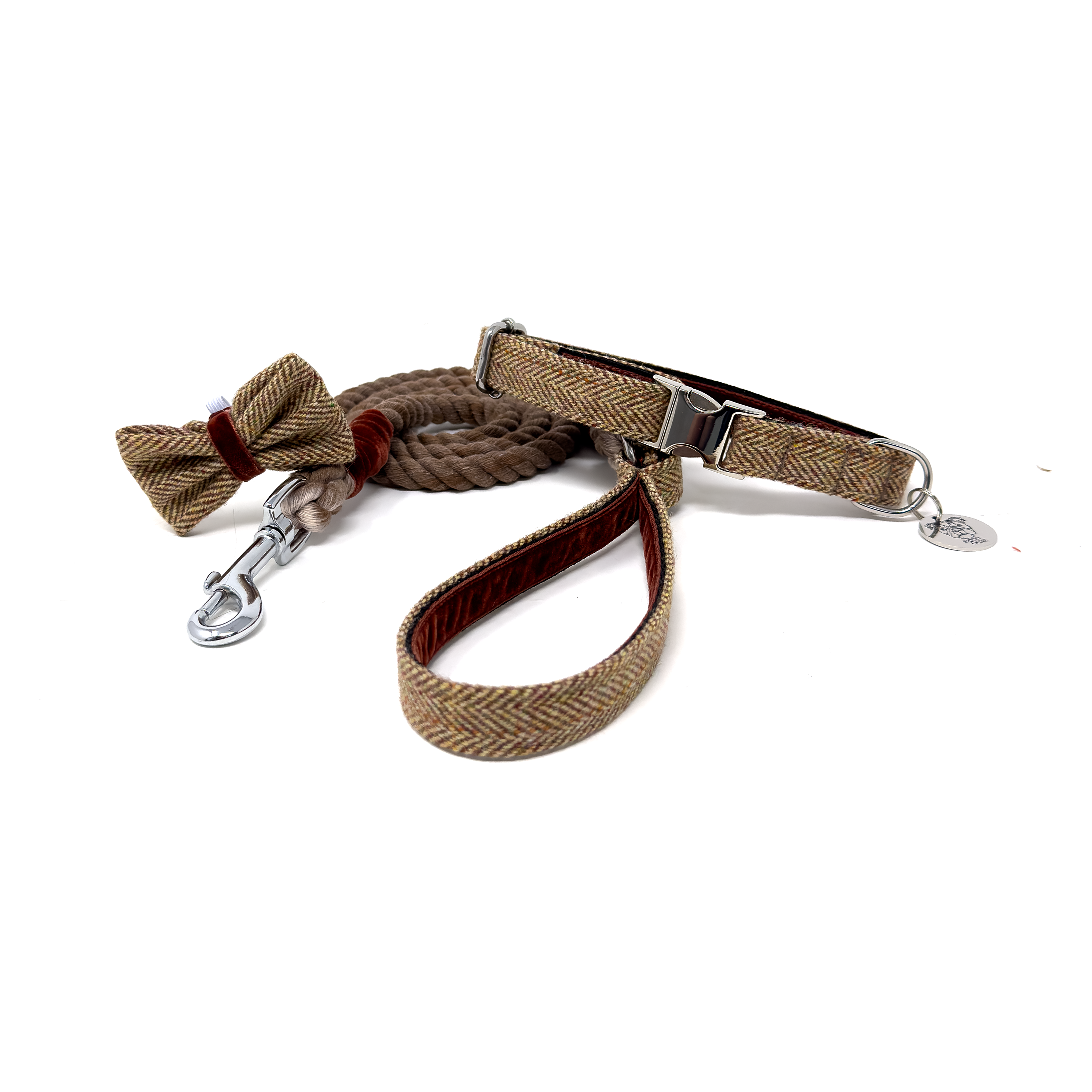 The Tummel Design - Collar, Lead & Bow Tie Bundle - Glenlyon Collection