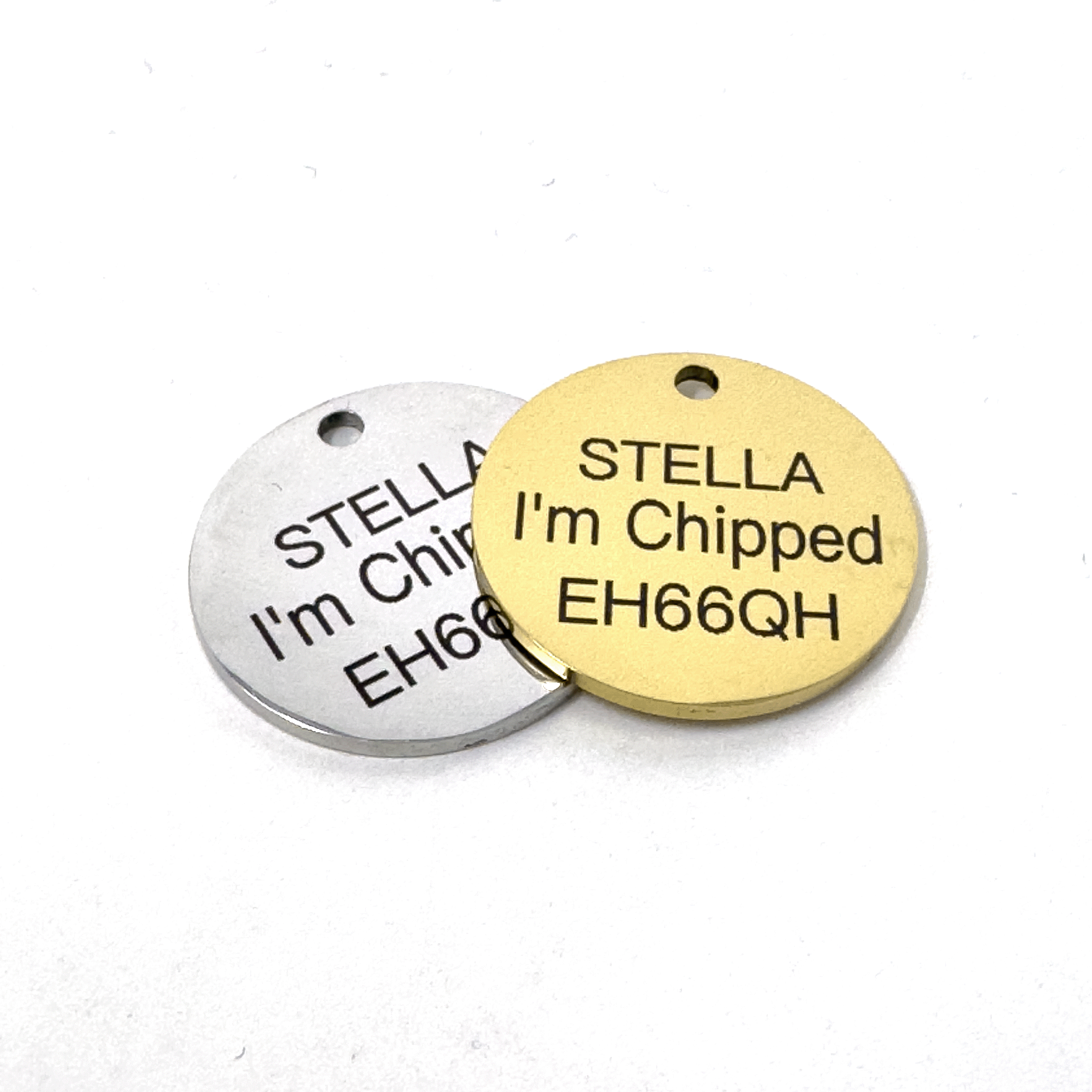 Custom Tag Engraving – Stocky & Dee