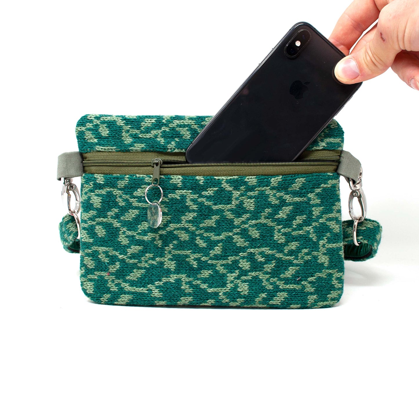 Sea Green & Green - Vine Design - Bum Bag