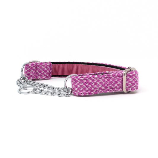 Pink & Dove - Harris Design - Martingale Dog Collar