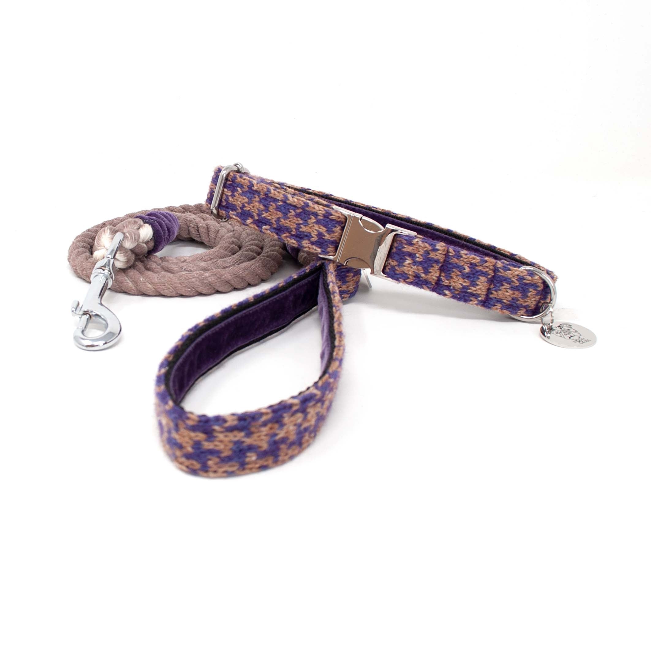 Kensington - Houndstooth '25 Collection - Luxury Dog Collar