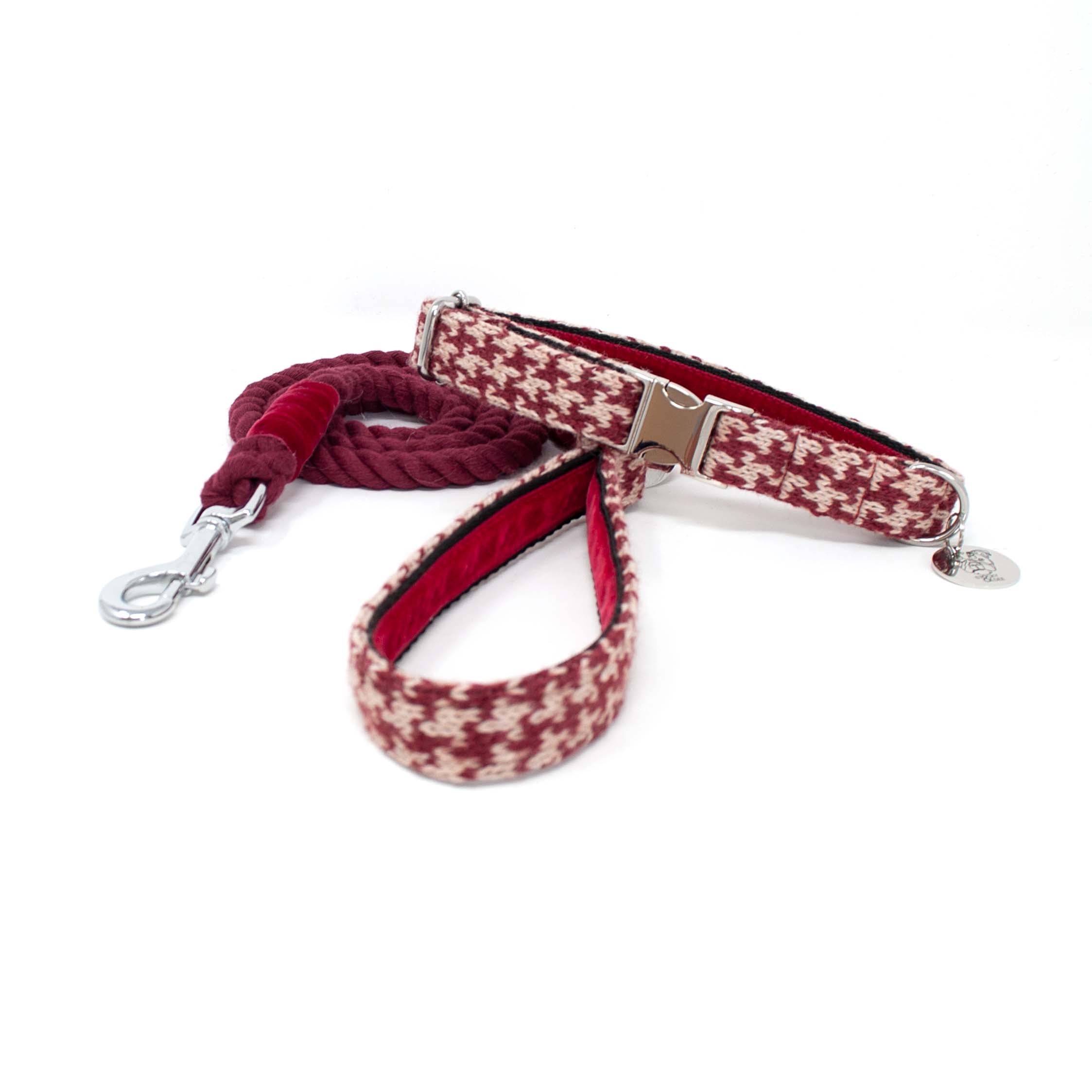 Knightsbridge - Houndstooth '25 Collection - Luxury Dog Collar