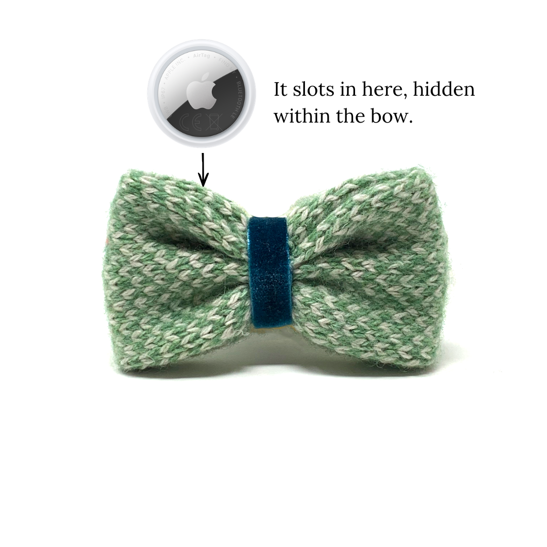 Green & Dove - Classic Collection - Luxury Dog Bow Tie