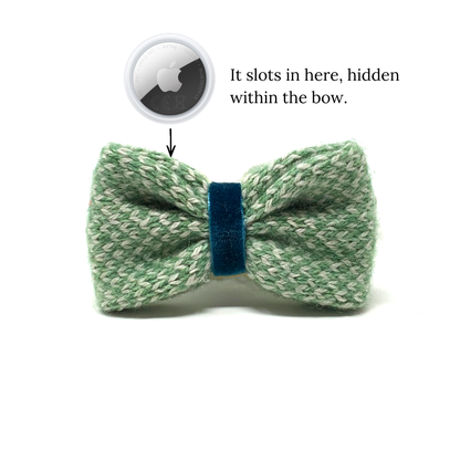 Green & Dove - Classic Collection - Luxury Dog Bow Tie