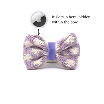 Lavender - Polkadot Collection - Dog Bow Tie