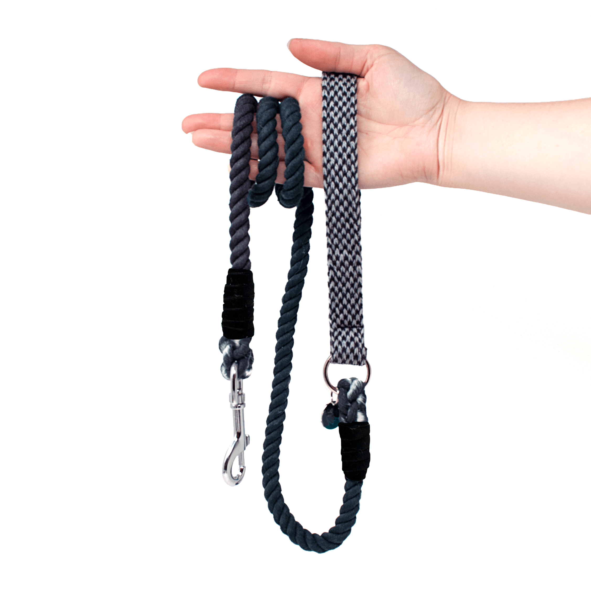 Black & Grey - Classic Collection - Luxury Dog Collar