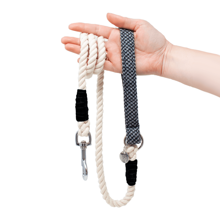 Black & Grey - Classic Collection - Luxury Dog Collar